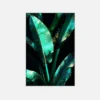 Glam Green Foliage Canvas Art