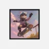 Skateboarding Cool Cat 2 Skateboarding Cat Canvas Art