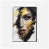 girl1 Glam Gold - Accent Woman Canvas Art