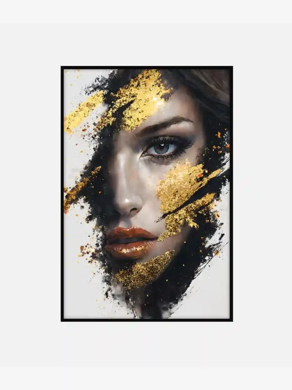 Glam Gold - Accent Woman Canvas Art