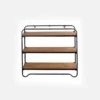 Iron And Wood Storage Rack