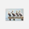 pelican-1 Coastal Pelican Canvas Art