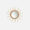 Boho Rattan Sunflower Mirror