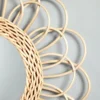Boho Rattan Sunflower Mirror