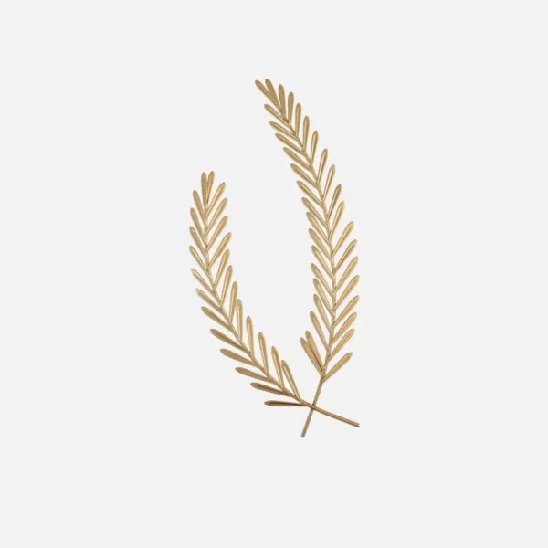 Gold Metal Olive Branch Wall Decor