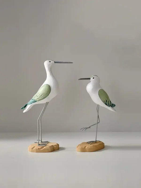 Hand - painted Coastal Bird Figurines Set Hand - painted Coastal Bird Figurines Set