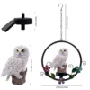 Solar - Powered Hanging Metal Owl Decor