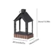 House - Shaped Iron - Glass Lantern Decor