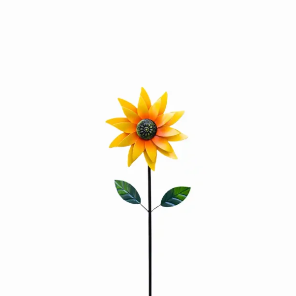 Metal Sunflower Garden Stake