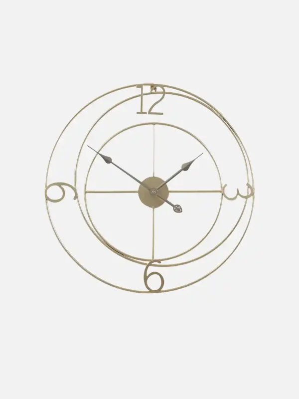 Minimalist Gold Metal Wall Clock Minimalist Gold Metal Wall Clock