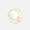 Modern Gold Metal Circular Wall Mirror Modern Gold Metal Circular Wall Mirror