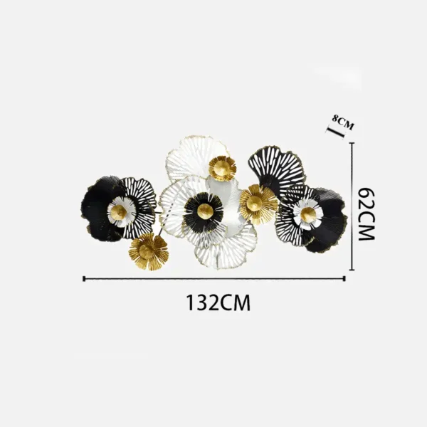 Modern Metal Flower Wall Art