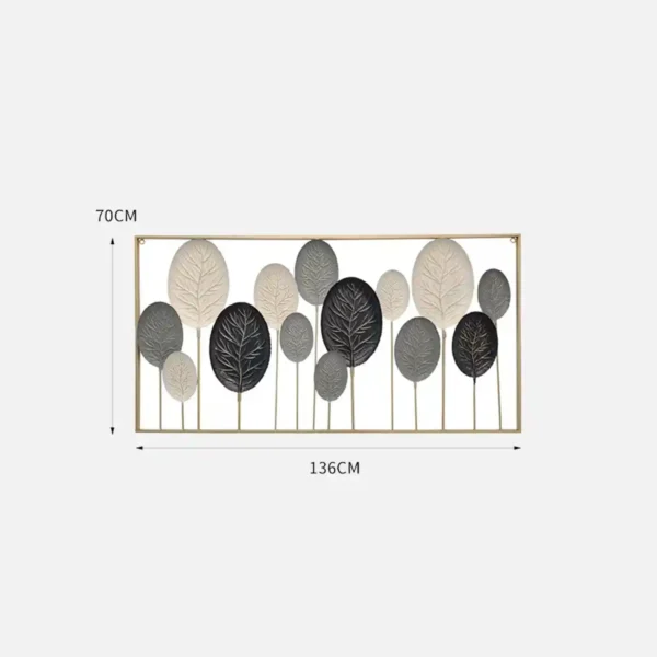 Modern Metal Leaf Wall Art
