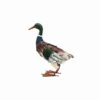 Solar - Powered Metal Duck Garden Decor