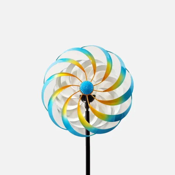 Solar - Powered Rainbow Wind Spinner