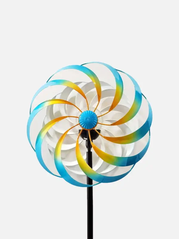 Solar - Powered Rainbow Wind Spinner