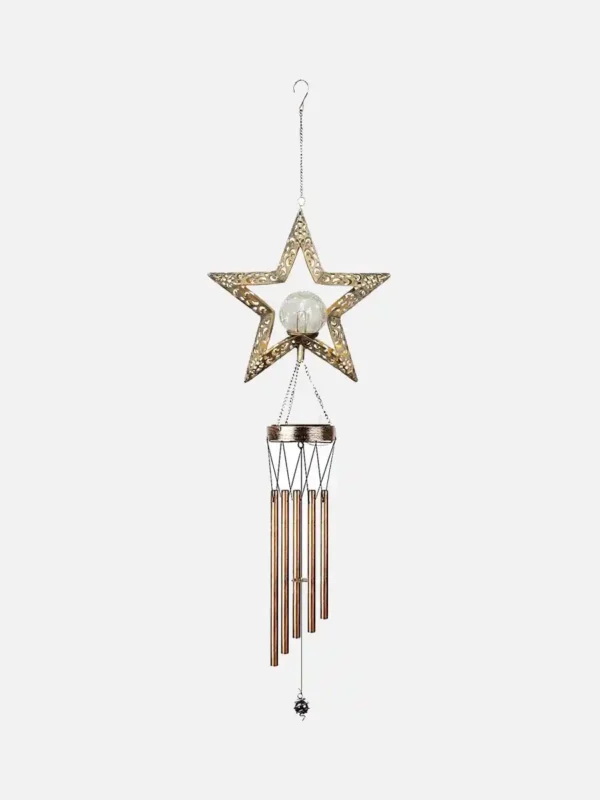 Solar - Powered Star Wind Chime