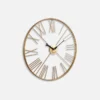 Gold Industrial Wall Clock