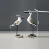Hand - painted Coastal Bird Figurines Set